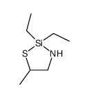 1-Thia-3-aza-2-silacyclopentane, 2,2-diethyl-5-methyl-结构式