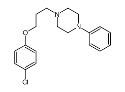 Piperazine, 1-(3-(4-chlorophenoxy)propyl)-4-phenyl- Structure