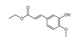 Ethyl 3-(3-Hydroxy-4-Methoxyphenyl)-2-propenoate结构式