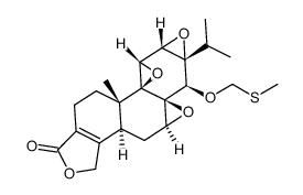 O-(甲硫基)甲基雷公藤内酯结构式