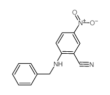 2-Benzylamino-5-nitro-benzonitrile结构式