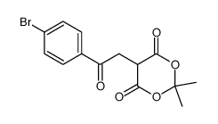 2,2-dimethyl-4,6-dioxo-5-(p-bromophenacyl)-1,3-dioxane Structure