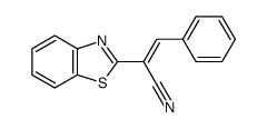 (E)-2-(benzo[d]thiazol-2-yl)-3-phenylacrylonitrile Structure