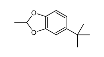 2-methyl-5-tert-butyl-1,3-benzodioxole结构式