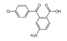 4-amino-2-(4-chloro-benzoyl)-benzoic acid结构式