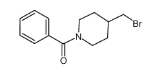 (4-(溴甲基)哌啶-1-基)(苯基)甲酮结构式