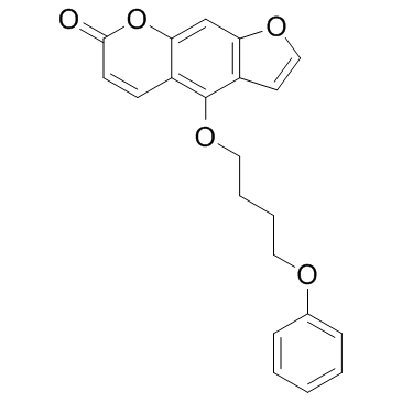 5-(4-苯氧基丁氧基)补骨脂素(PAP-1)结构式