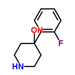 4-(2-氟-苯基)-哌啶-4-醇结构式