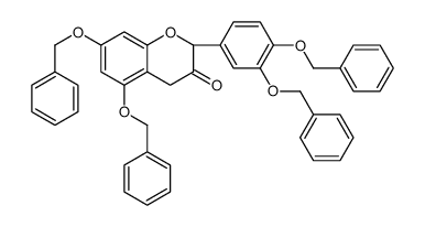 (2R)-2-[3,4-bis(phenylmethoxy)phenyl]-5,7-bis(phenylmethoxy)-4H-chromen-3-one结构式