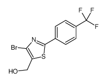 [4-bromo-2-[4-(trifluoromethyl)phenyl]-1,3-thiazol-5-yl]methanol结构式