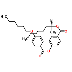 (S)-Octan-2-yl4-((4-(hexyloxy)benzoyl)oxy)benzoate结构式