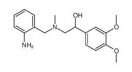 α-((N-(2-aminobenzyl)-N-methylamino)methyl)-3,4-dimethoxybenzyl alcohol结构式