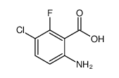 6-氨基-3-氯-2-氟苯甲酸结构式