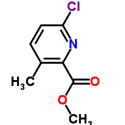 6-氯-3-甲基-2-吡啶羧酸甲酯结构式
