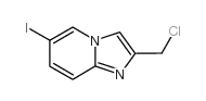 2-氯甲基-6-碘咪唑并[1,2-a]吡啶结构式