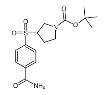 3-(4-羰基苯磺酰基)-吡咯烷-1-羧酸叔丁酯结构式