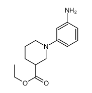 1-(3-氨基苯基)-哌啶-3-羧酸乙酯结构式
