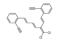3-dichloromethylene-1,7-bis(o-ethynylphenyl)hepta-1,4,6-triene结构式