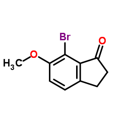 7-Bromo-6-methoxy-2,3-dihydro-1H-inden-1-one Structure