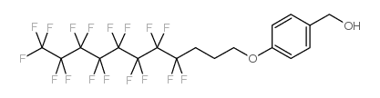 4-[3-(全氟辛基)-1-丙氧基]苄醇结构式
