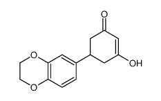 5-(2,3-dihydro-1,4-benzodioxin-6-yl)-3-hydroxycyclohex-2-en-1-one结构式