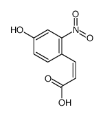 3-(4-hydroxy-2-nitrophenyl)prop-2-enoic acid结构式