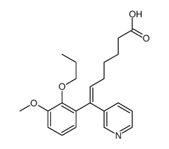 7-(3-methoxy-2-propoxyphenyl)-7-pyridin-3-ylhept-6-enoic acid结构式
