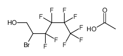 acetic acid,2-bromo-3,3,4,4,5,5,6,6,6-nonafluorohexan-1-ol结构式