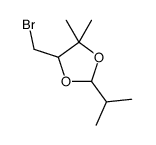 5-(bromomethyl)-4,4-dimethyl-2-propan-2-yl-1,3-dioxolane Structure