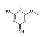 4-amino-6-methoxy-1-methylpyrimidin-2-one结构式