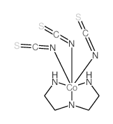 bis(2-azanidylethyl)azanide; cobalt; triisothiocyanate结构式