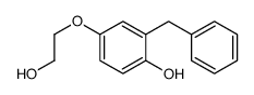 2-benzyl-4-(2-hydroxyethoxy)phenol Structure