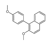 2-methoxy-1-(4-methoxyphenyl)naphthalene结构式