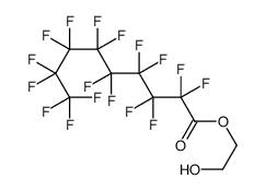 2-hydroxyethyl 2,2,3,3,4,4,5,5,6,6,7,7,8,8,9,9,9-heptadecafluorononanoate结构式
