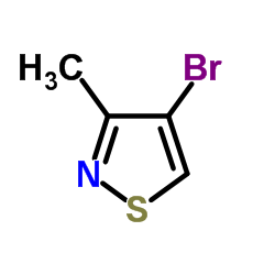3-甲基-4-溴异噻唑结构式