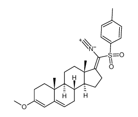 17-((E)-isocyano(tosyl)methylene)-3-methoxyandrosta-3,5-diene结构式