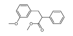 methyl β-(m-methoxyphenyl)-α-phenylpropionate结构式
