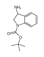 3-氨基-2,3-二氢-吲哚-1-羧酸叔丁酯结构式