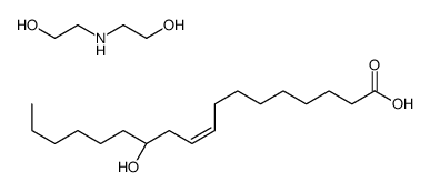 (R)-12-hydroxyoleic acid, compound with 2,2'-iminodiethanol (1:1) Structure