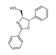 (+)-(4,5-dihydro-2,5-diphenyloxazol-4-yl)methanol结构式