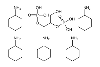 (hydroxymethyl)ethylene bis(dihydrogen phosphate), compound with cyclohexylamine (1:5)结构式