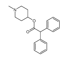 4-diphenyl acetoxy N-methyl piperidine Structure