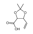 2,2-二甲基-5-乙烯基-[1,3]二氧杂烷-4-羧酸结构式