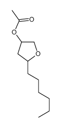 5-己基-3-乙酸四氢呋喃酯结构式