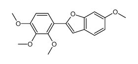 6-methoxy-2-(2,3,4-trimethoxyphenyl)-1-benzofuran结构式