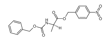 N-carbobenzoxy-D-alanine 4-nitrobenzyl ester Structure
