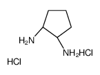 (1R,2R)-trans-1,2-Cyclopentanediamine dihydrochloride Structure