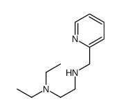 N',N'-diethyl-N-(pyridin-2-ylmethyl)ethane-1,2-diamine结构式