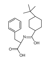 N-(trans-4-tert-Butyl-cyclohexyl)carbonyl-D-phenylalanine结构式