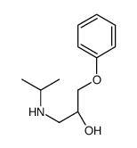 (2S)-1-phenoxy-3-(propan-2-ylamino)propan-2-ol结构式